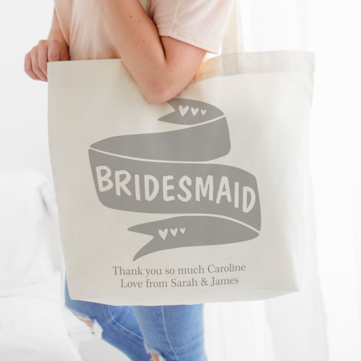 Personalised Bridesmaid Tote Bag product image