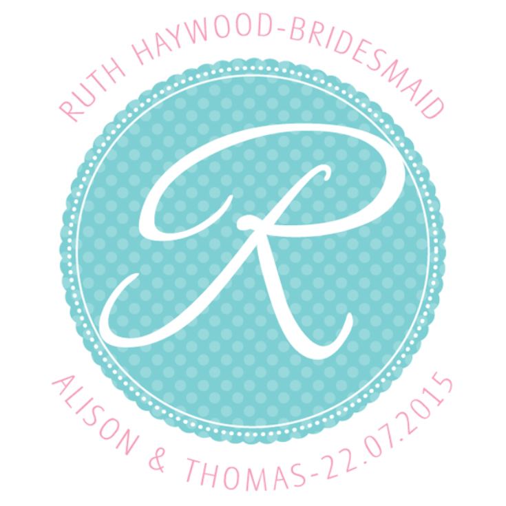 Personalised Bridesmaid Initial Apron product image