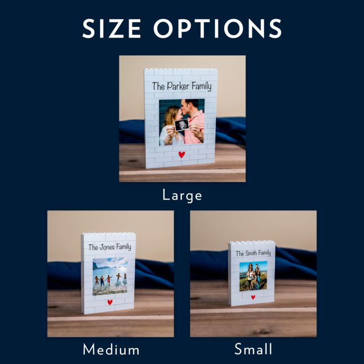 Personalised "The Family" LEGO® Brick Photo Upload Blocks product image