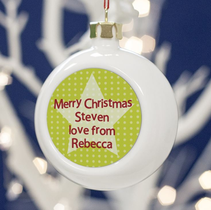 Personalised Brother Christmas Bauble product image