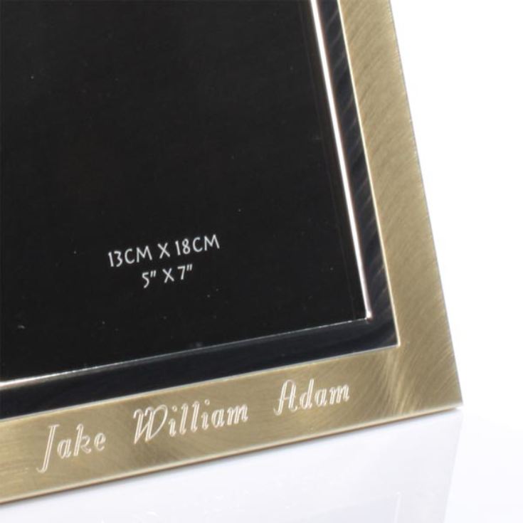 Brushed Gold Effect Engraved Frame product image