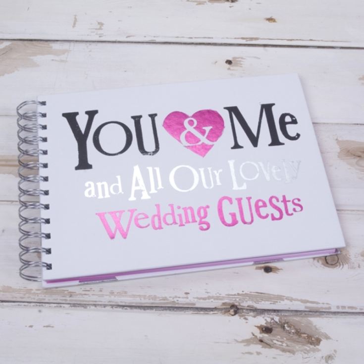 You & Me And All Our Lovely Wedding Guests Guestbook product image