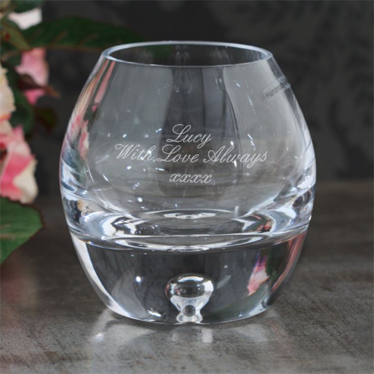 Personalised Bubble Base Tea Light Holder product image