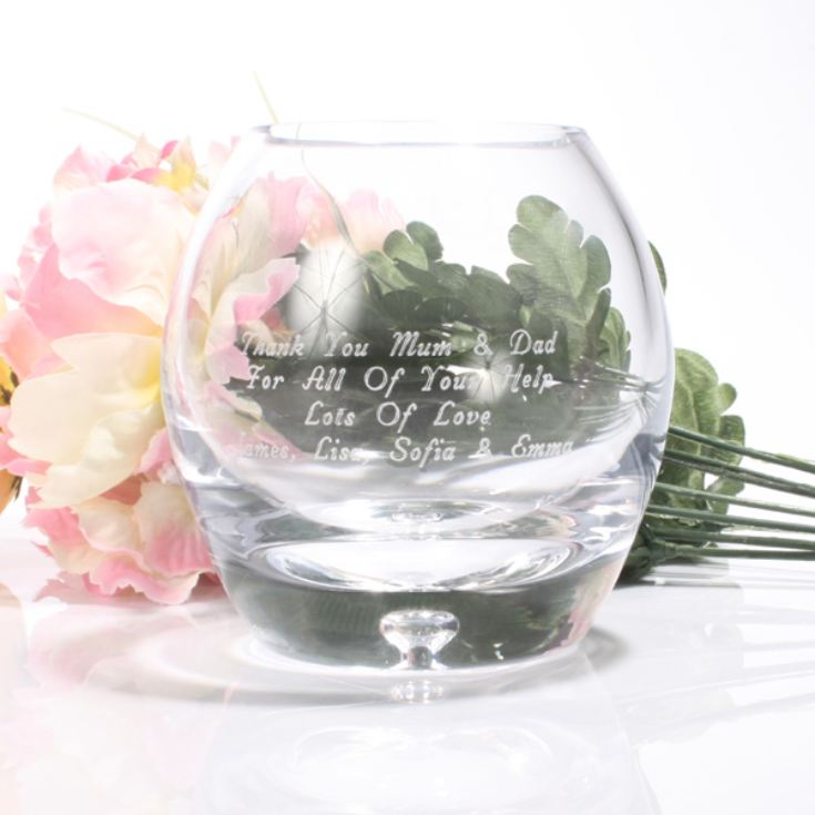 Personalised Bubble Base Tea Light Holder product image