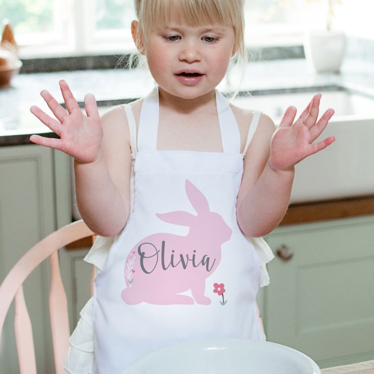 Personalised Bunny Rabbit Children's Apron product image