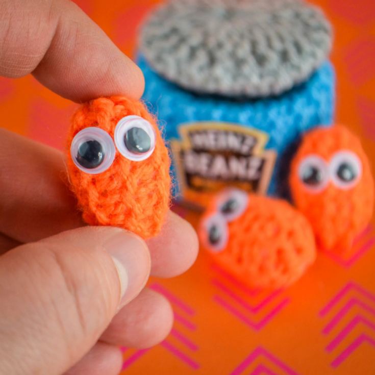 Hand Knitted Baked Beans Can with Individual Beans product image