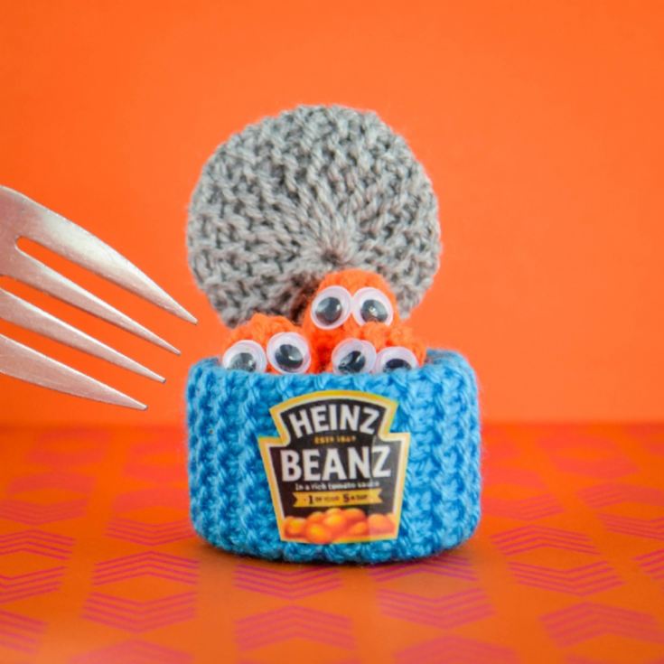 Hand Knitted Baked Beans Can with Individual Beans product image