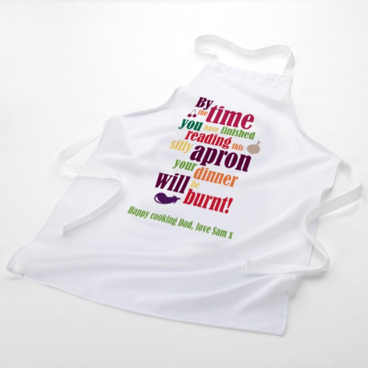 Your Dinner Will Be Burnt Personalised Apron product image