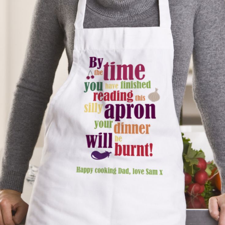 Your Dinner Will Be Burnt Personalised Apron product image