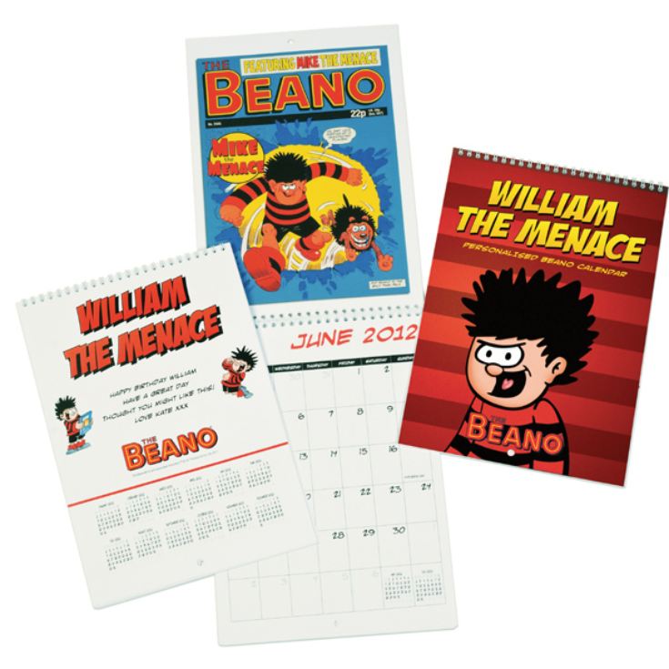 Personalised Beano Calendar The Gift Experience