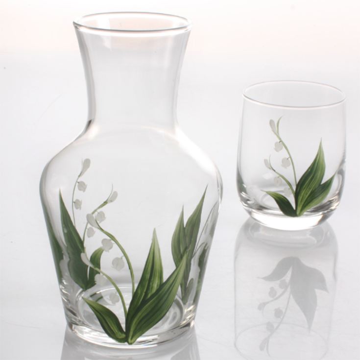 Hand Painted Carafe Set - Lily of The Valley product image