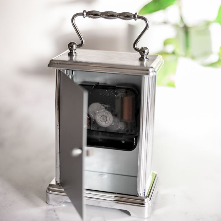 Personalised Silver Finish Carriage Clock product image