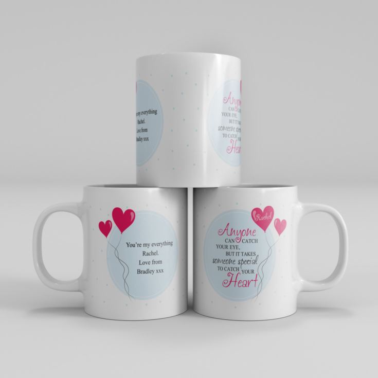 Personalised Catch Your Heart Mug product image