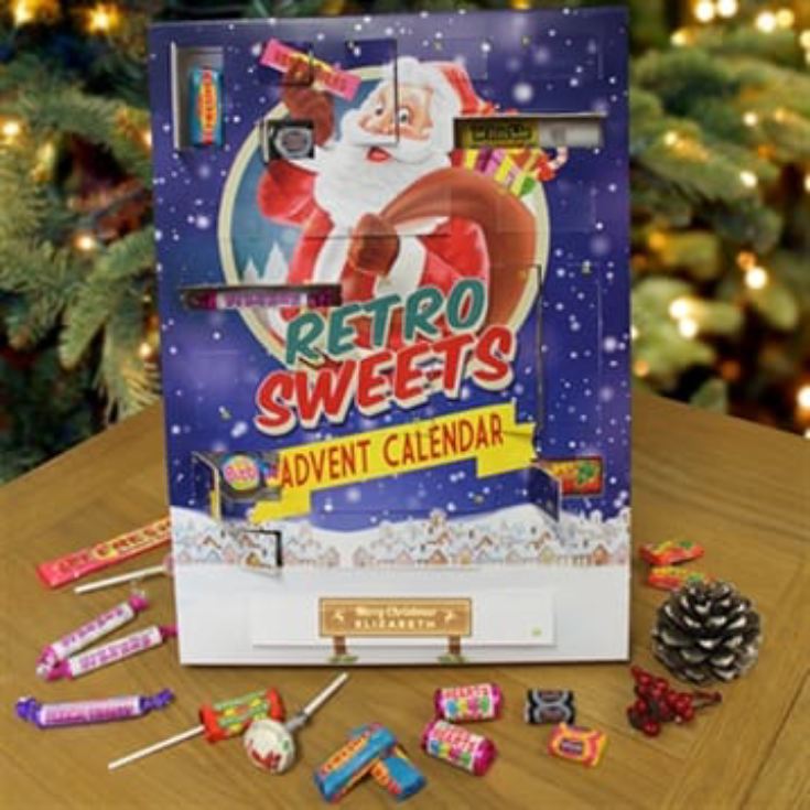 Personalised Retro Sweets Advent Calendar product image