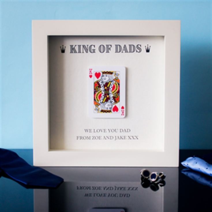 Personalised King of Dads Framed Print product image