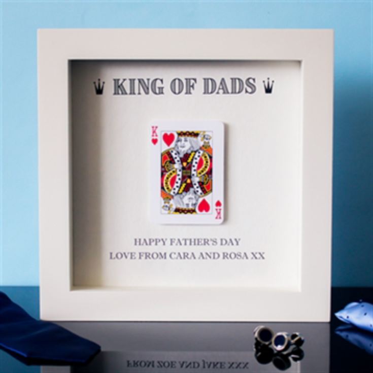 Personalised King of Dads Framed Print product image