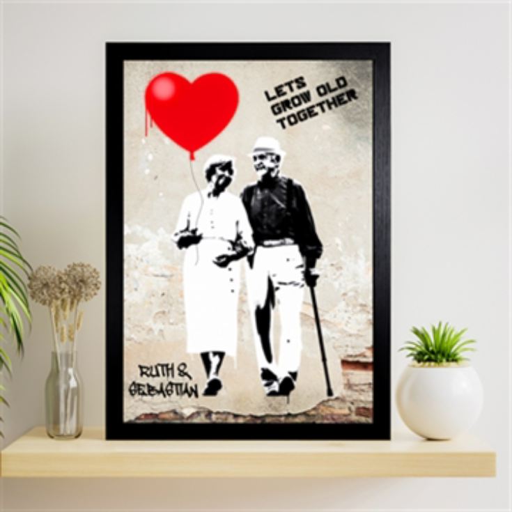 Personalised Lets Grow Old Together Framed Print product image