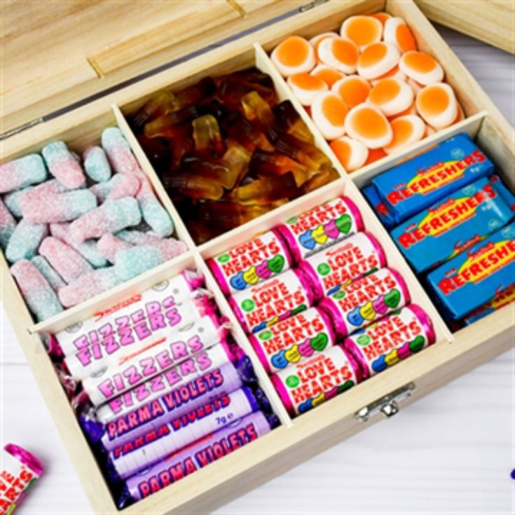 Personalised Super Mum Wooden Sweet Box product image