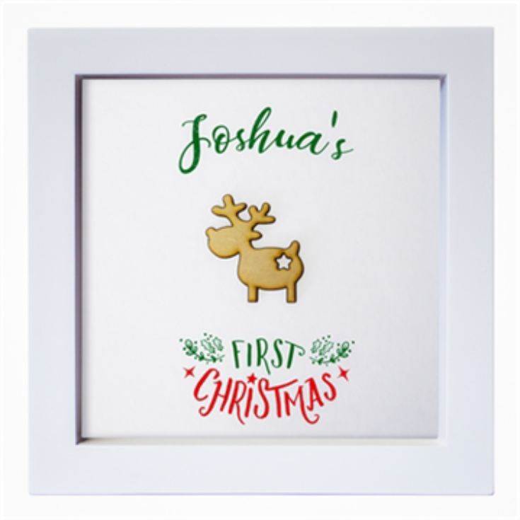 Personalised My First Christmas Framed Print product image