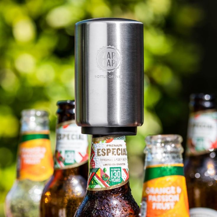 Stainless Steel Zap Cap Bottle Opener product image