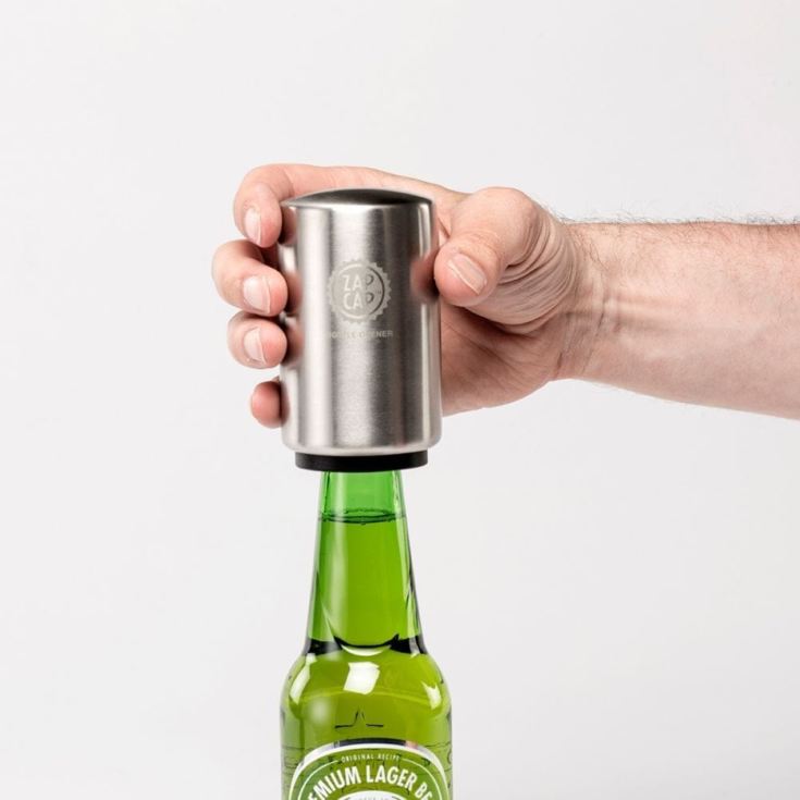 Stainless Steel Zap Cap Bottle Opener product image