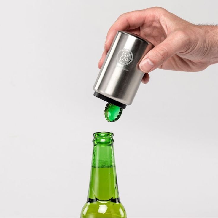 Stainless Steel Zap Cap Bottle Opener product image