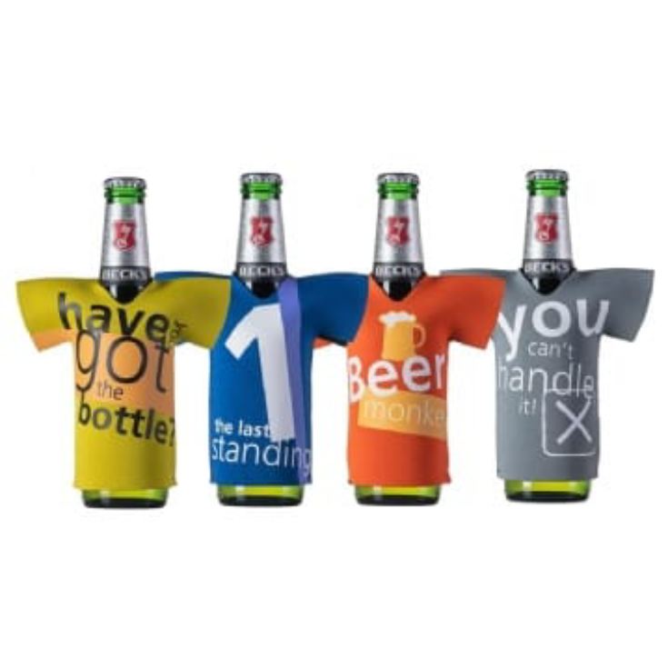 Set of 4 T-Shirt Beer Bottle Coolers product image