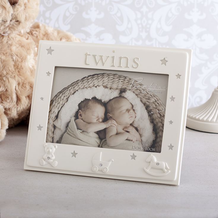 Bambino Twins Photo Frame The Gift Experience Bambino Twins Photo Frame Image