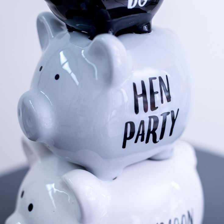 Pennies And Dreams Triple Pig Money Bank - Honeymoon product image