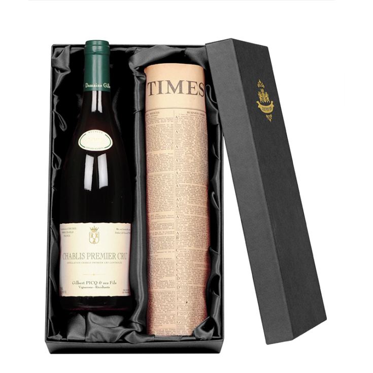 Chablis Premier Cru Wine & Newspaper product image