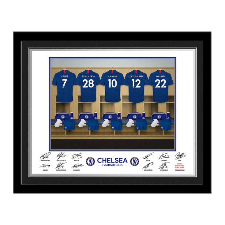 Personalised Chelsea Dressing Room Framed Photo product image