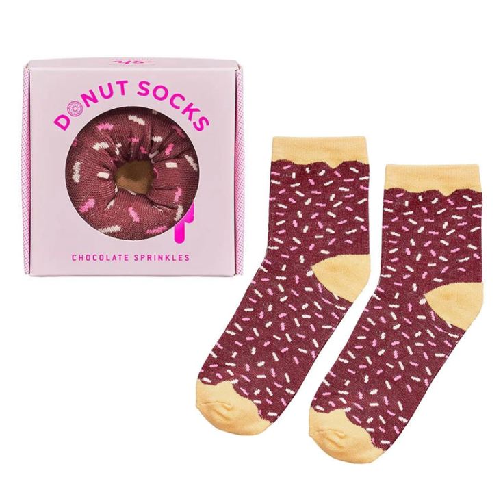 Yes Studio Organic Chocolate Sprinkles Donut Socks The Gift Experience