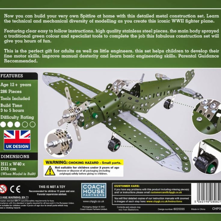 Spitfire Model Metal Construction Set product image