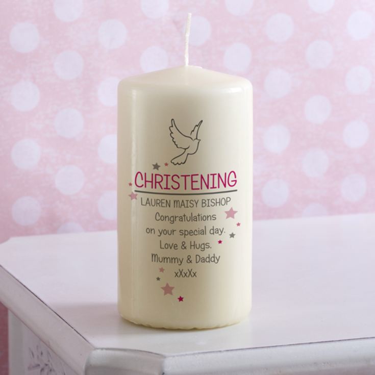 Personalised Christening Day Candle product image