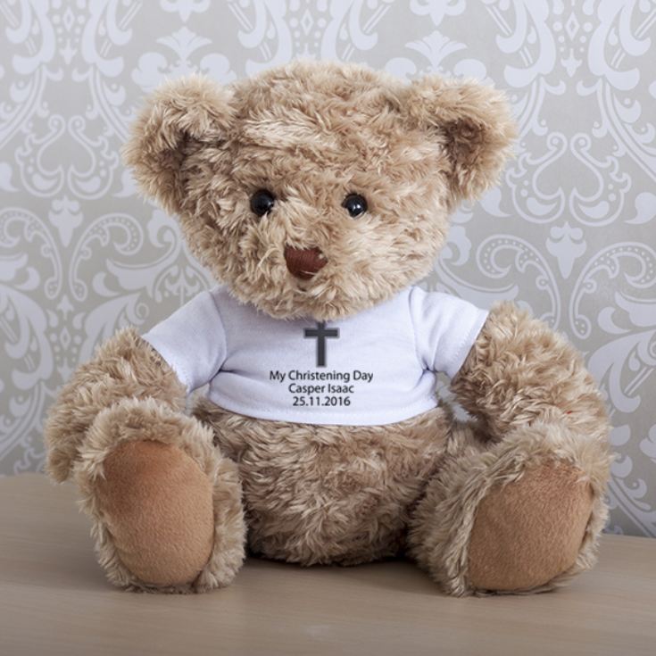 Personalised Christening Teddy Bear The Gift Experience