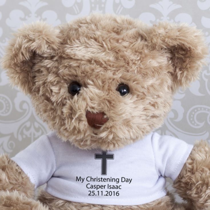 Personalised Christening Teddy Bear product image