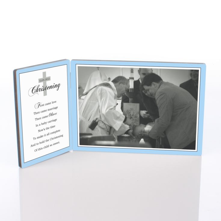 Personalised Christening Photo Plaque product image