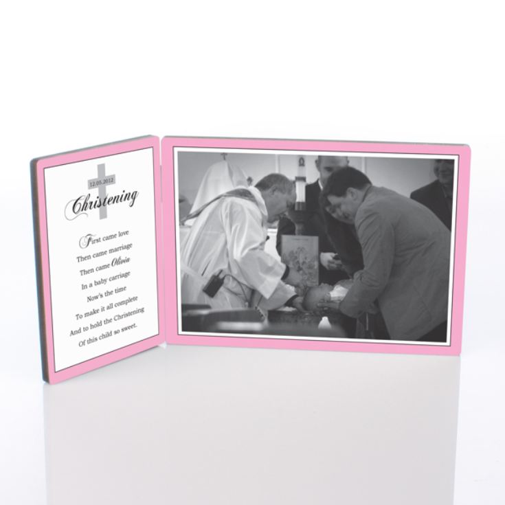 Personalised Christening Photo Plaque product image