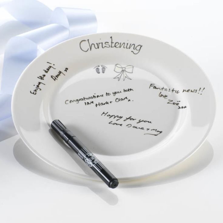 Christening Signature Plate The Gift Experience
