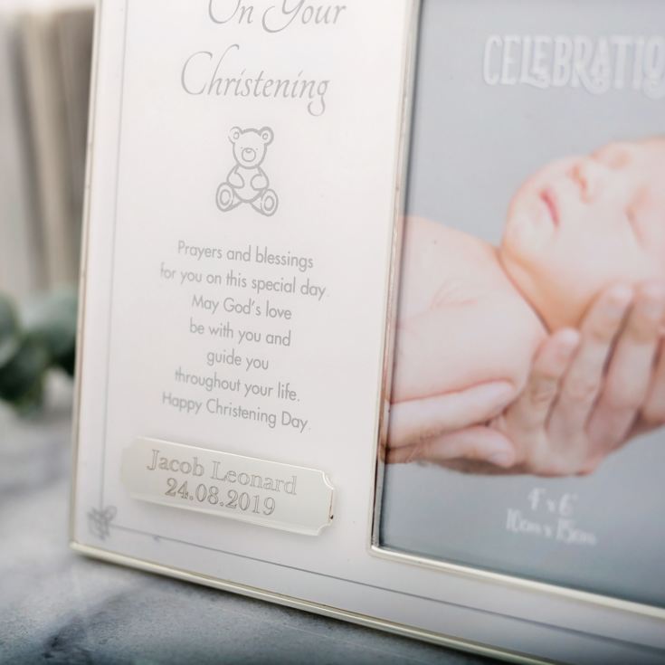 On Your Christening Engraved Photo Frame The Gift Experience