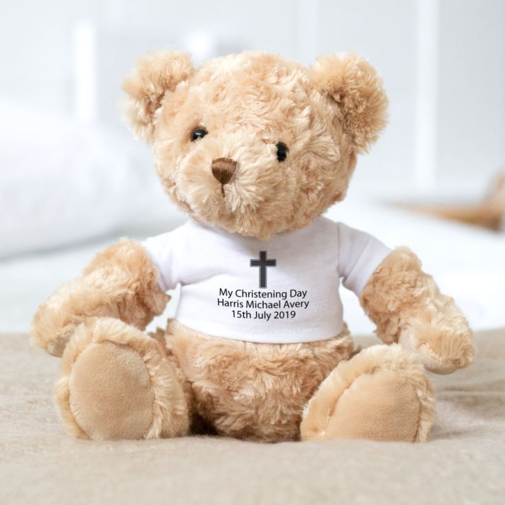 Personalised Christening Teddy Bear product image