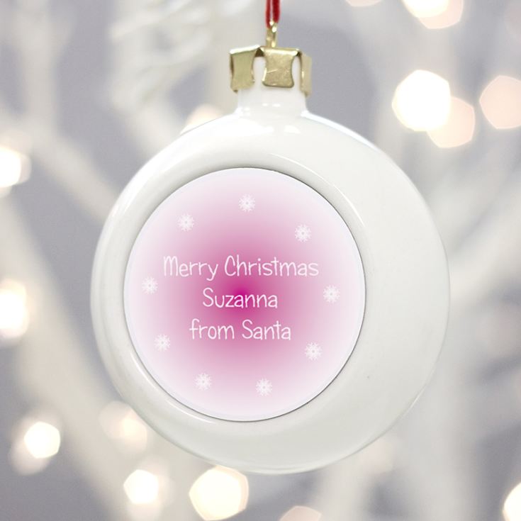 Personalised Merry Christmas Daughter Bauble product image