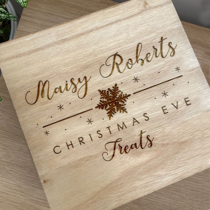 Personalised Wooden Christmas Eve Box product image