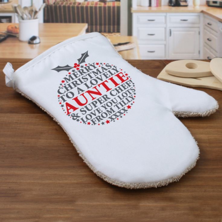 Personalised Christmas Oven Mitt product image