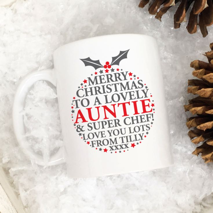 Personalised Christmas Pudding Message Mug product image