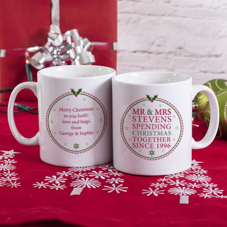 Personalised Spending Christmas Together Mugs product image