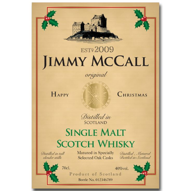 Personalised Christmas Malt Whisky product image