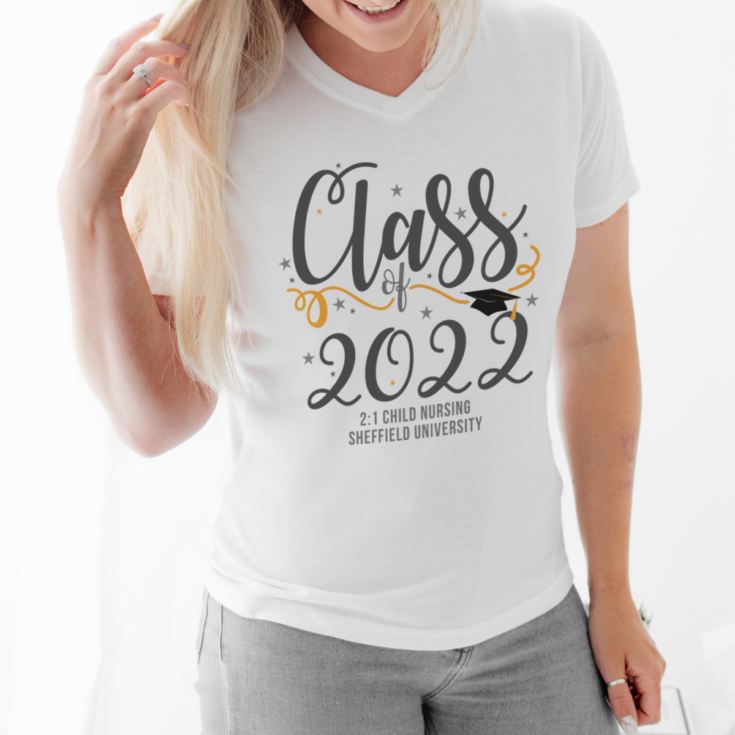 Personalised Class Of Graduation Female T-Shirt product image