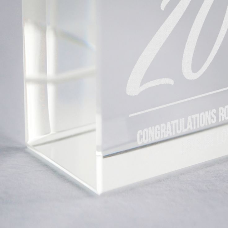 Personalised Class Of Graduation Glass Keepsake product image