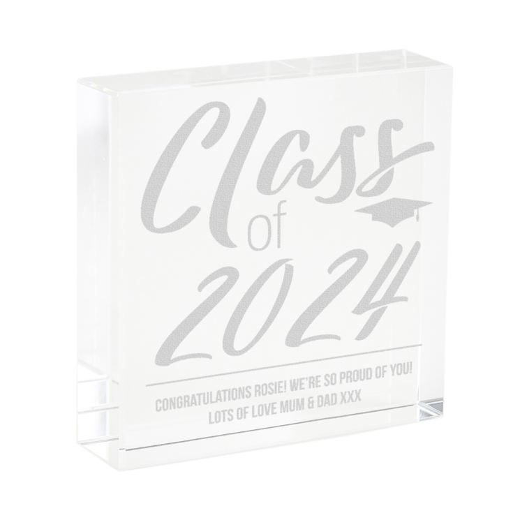 Personalised Class Of Graduation Glass Keepsake product image